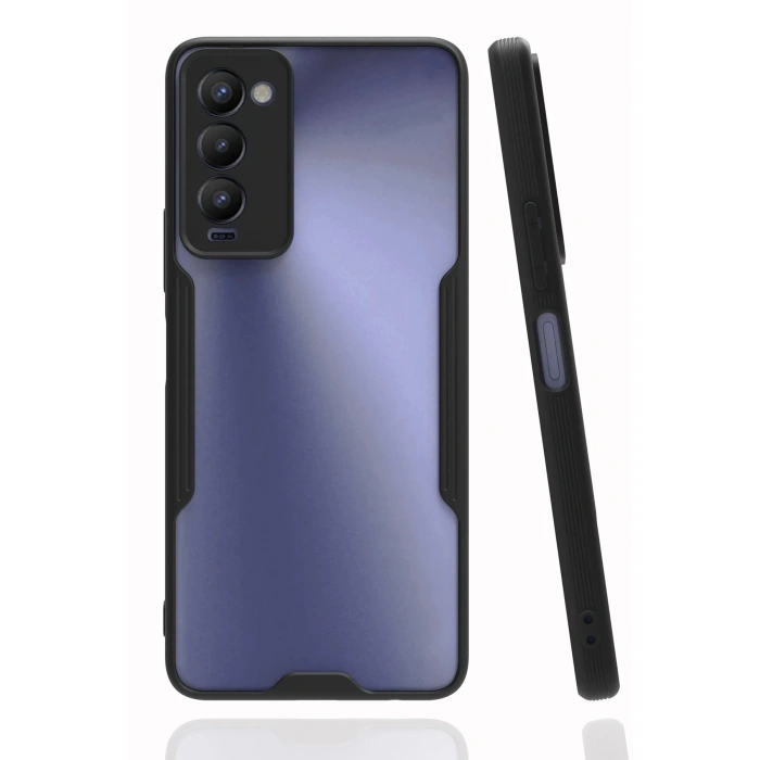 Tecno Camon 18 Kılıf Platin Silikon - Siyah