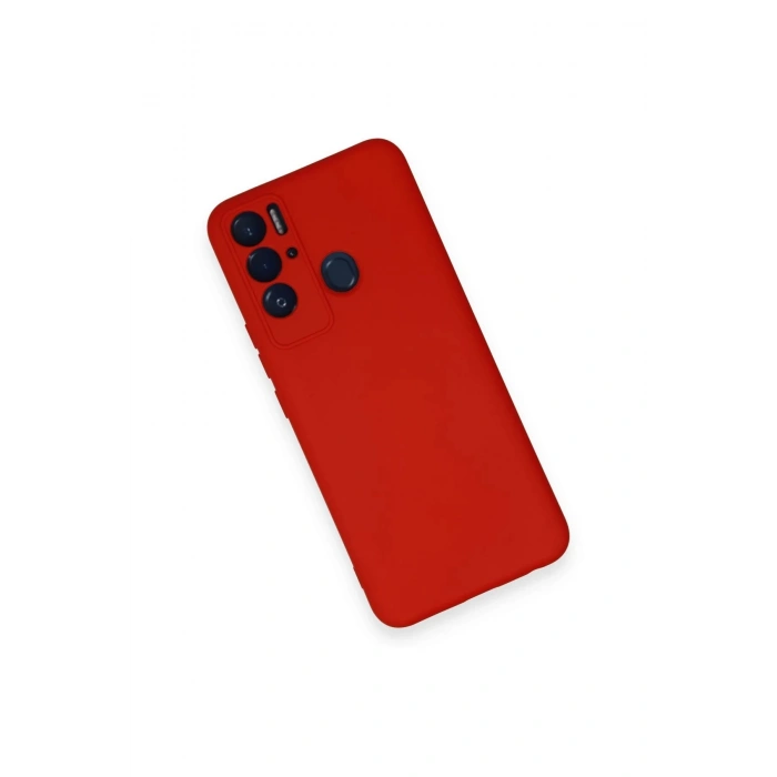 Tecno Pova Neo Kılıf Nano içi Kadife Silikon - Kırmızı