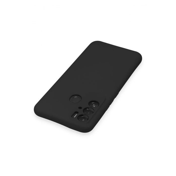 Tecno Pova Neo Kılıf Nano içi Kadife Silikon - Siyah