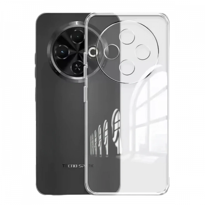 Tecno Spark 30C Kılıf Lüx Şeffaf Silikon