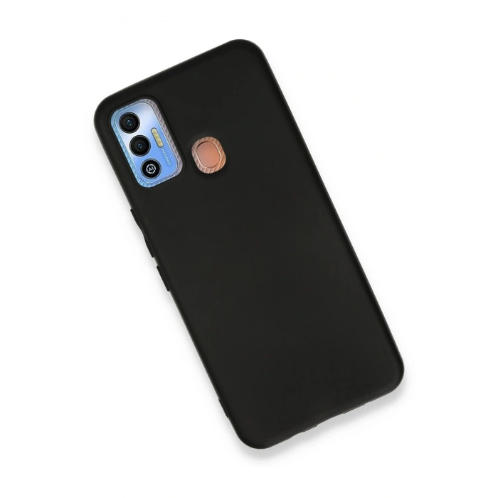 Tecno Spark 7T Kılıf First Silikon - Siyah