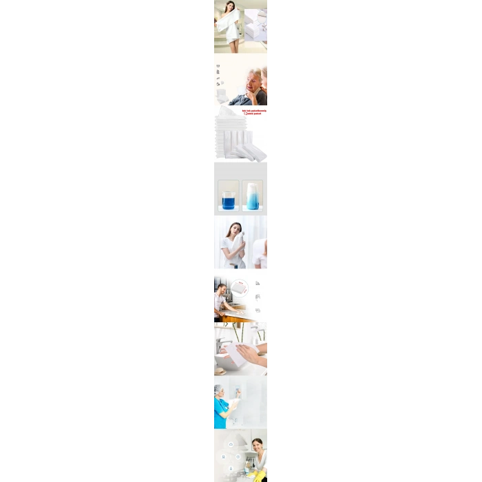 Tek Kullanımlık Kuru Havlu Çok Amaçlı 40x80 Cm 12 Adet