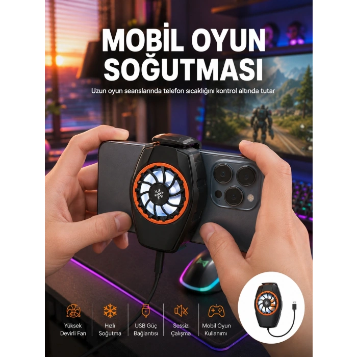 Telefon Soğutucu Cep Telefon Soğutma Fanı Radyatör