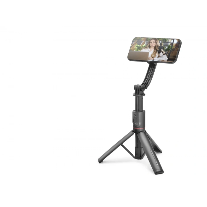 Telefon Tripodu Ve Selfie Çubuğu Seti Manyetik Bluetooth Kumandalı 105 Cm - Siyah ND1048