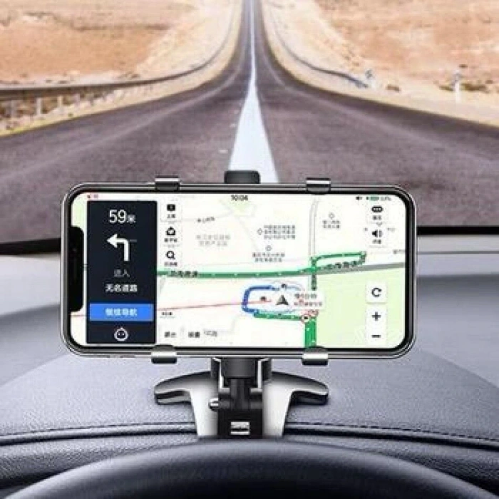 Telefon Tutucu Araç İçi Telefon Tutucu Klipsli 360c Dönüş