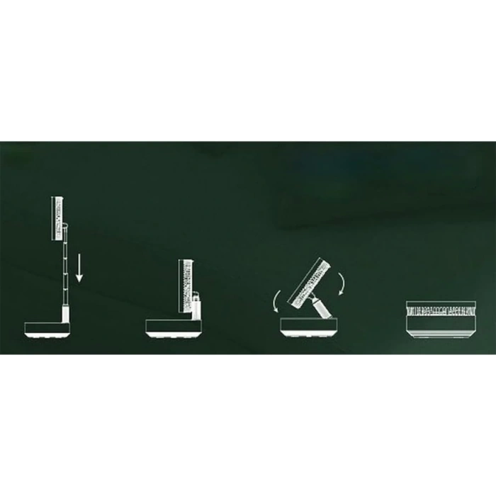 Teleskopik Fan Vantilatör 4 Modlu Şarjlı Katlanabilir Yükseltilebilir Taşınabilir Serinletici Portatif Masa Vantilatörü