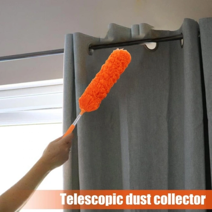 Teleskopik Saplı Mikrofiber Toz Püskülü