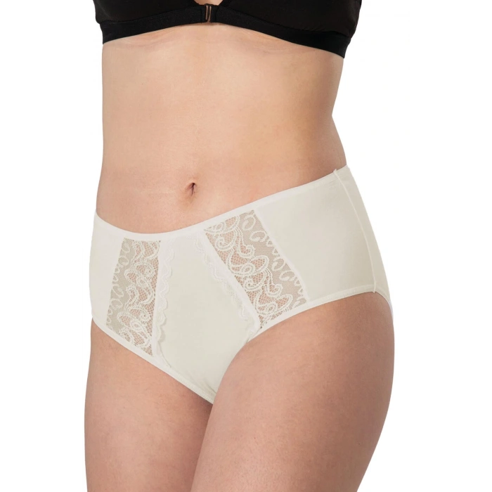 MARSİLYAN™ TEN MI  1445 Modal Cotton Yüksekbel Dantelli Külot