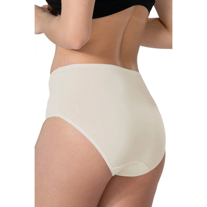 MARSİLYAN™ TEN MI  1445 Modal Cotton Yüksekbel Dantelli Külot