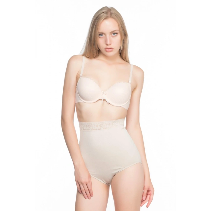 MARSİLYAN™ TEN MI  2028 Dantelli Yüksek Bel Slip Korse