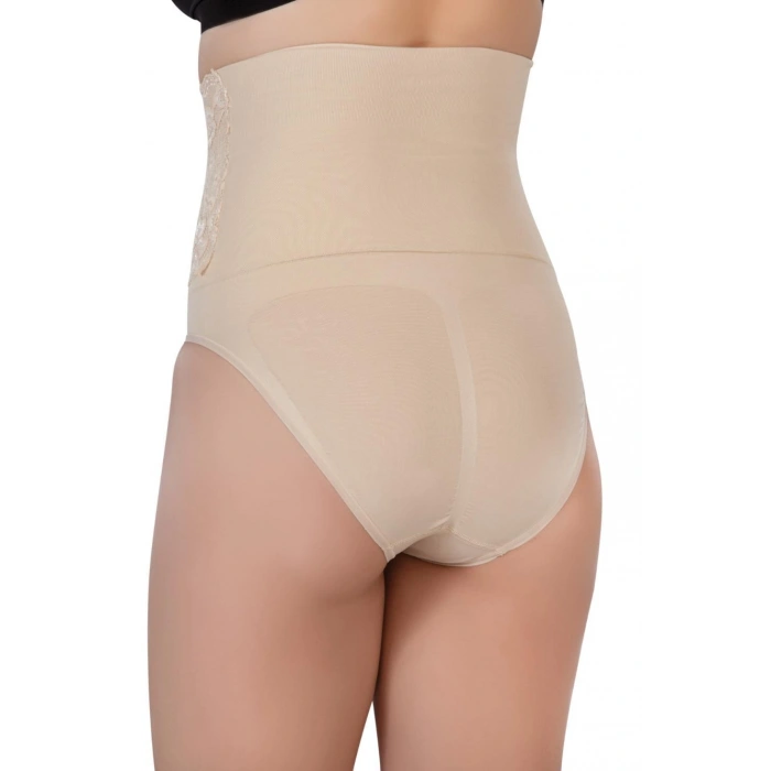 MARSİLYAN™ TEN MI  2090 Önü Dantelli Yüksek Bel Slip Korse