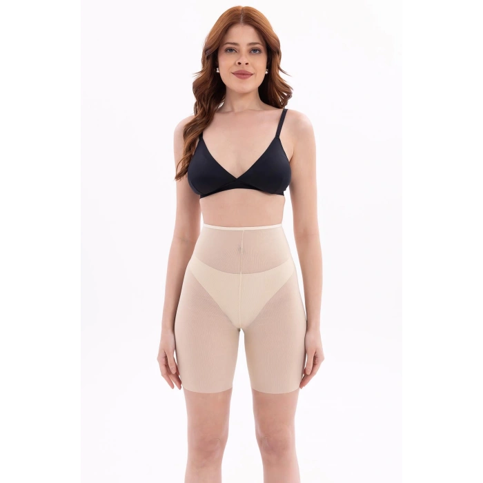 MARSİLYAN™ TEN MI  2705 Lazer Tül Boxer Hayalet Korse