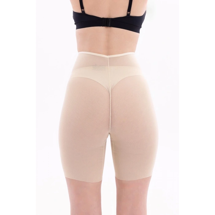 MARSİLYAN™ TEN MI  2705 Lazer Tül Boxer Hayalet Korse