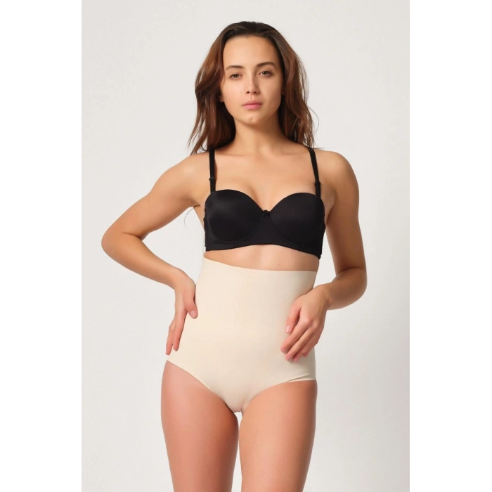 MARSİLYAN™ TEN MI  2708 Lazer Yüksek Bel Kesim Slip Hayalet Korse