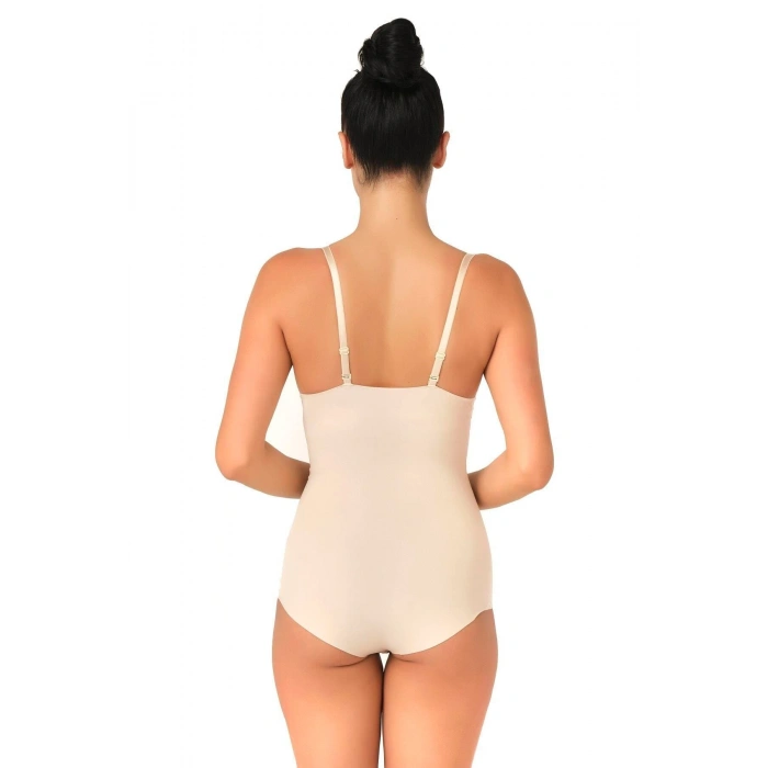 MARSİLYAN™ TEN MI  2723 Lazer Kesim Göğsü Açık Slip Korse
