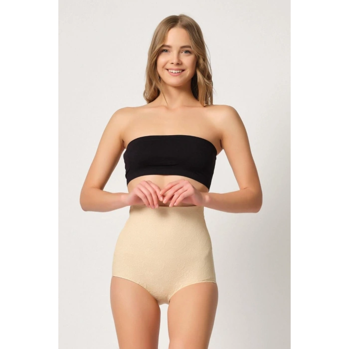 MARSİLYAN™ TEN MI  2842 Lazer Dantelli Slip Korse