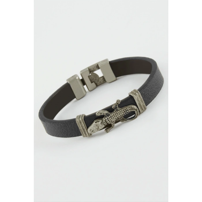 Timsah Suni Deri Bileklik