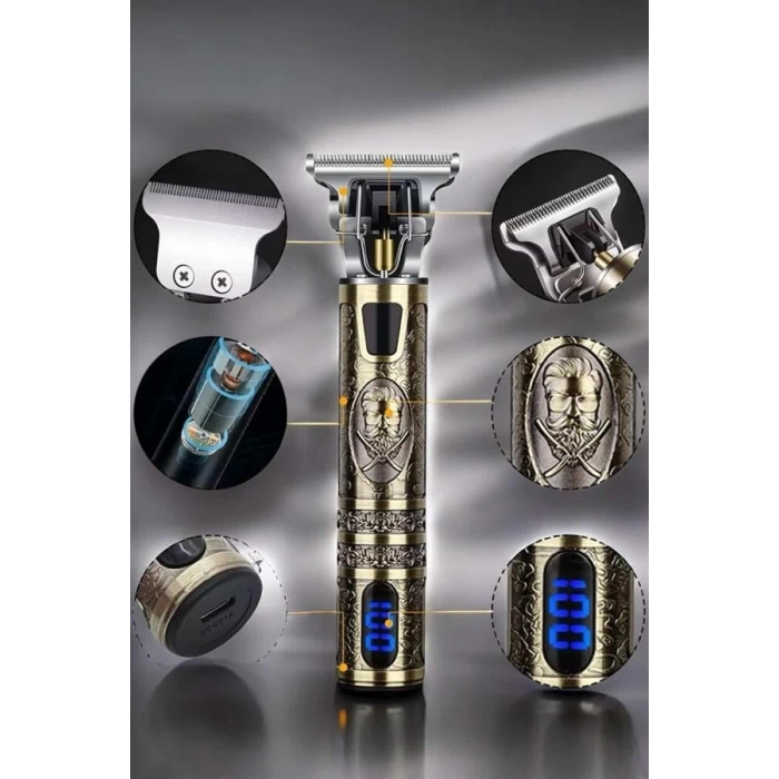 Tıraş Makinesi Çizik Tıraş Paslanmaz Çelik Uzun Ömürlü Şarjlı