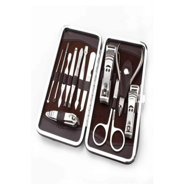 Tırnak Bakımı Tırnak Makası Profesyonel 12 Parça El Ayak Manikür Pedikür Seti
