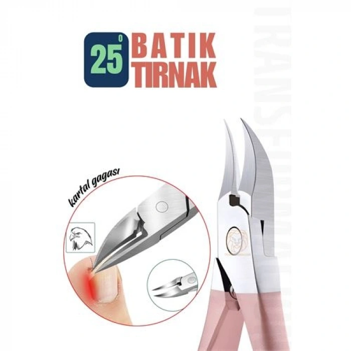 Tırnak Batık Makası Pedikür Makası Tungsten Çelik Profesyonel