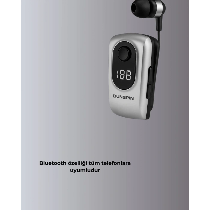 Titreşimli Bluetooth Kulaklık – Uzun Pil Ömrü Dijital Ekranlı Kablosuz Tasarım