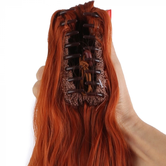 Tokalı Kabarık Dalgalı At Kuyruğu - Bakır