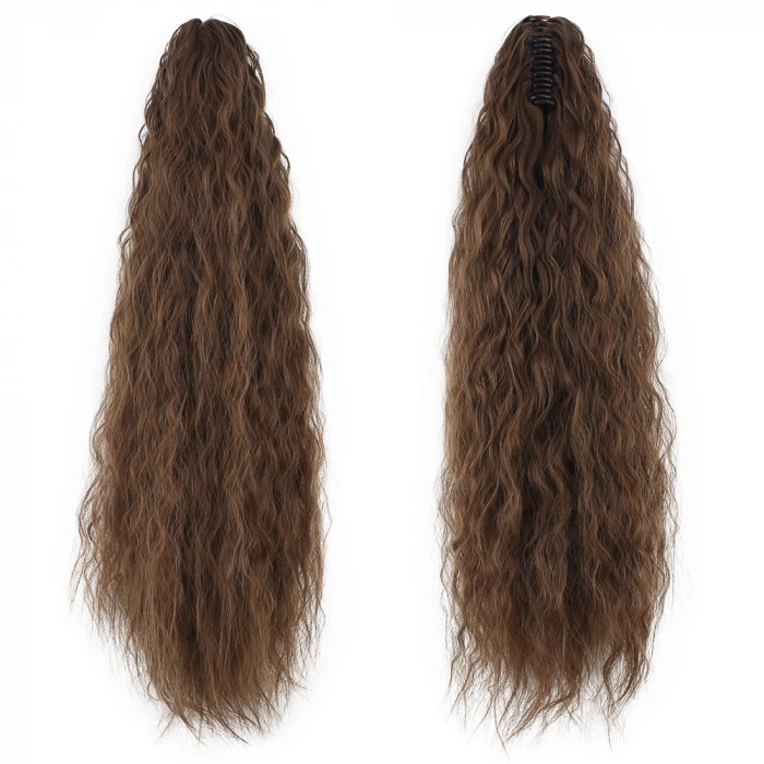 Tokalı Kabarık Dalgalı At Kuyruğu - Kumral