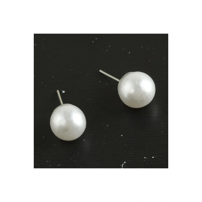 Top İncili Küpe 10 mm