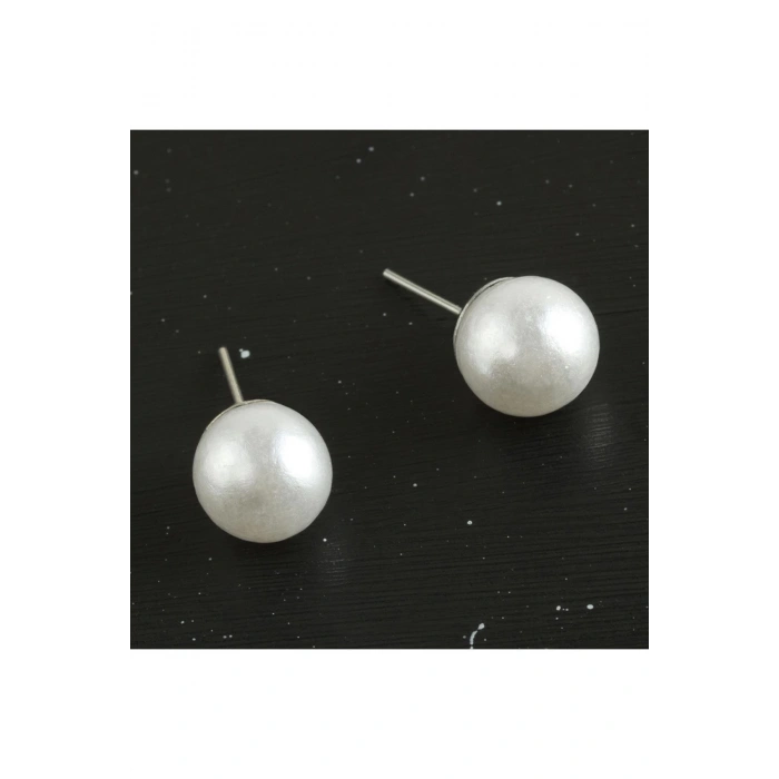 Top İncili Küpe 10 mm