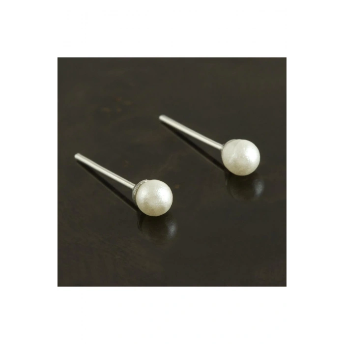 Top İncili Küpe 4 mm