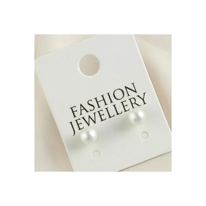 Top İncili Küpe 6 mm