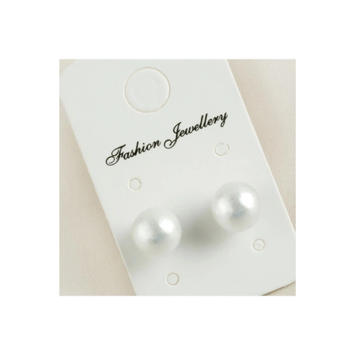 Top İncili Küpe 8 mm