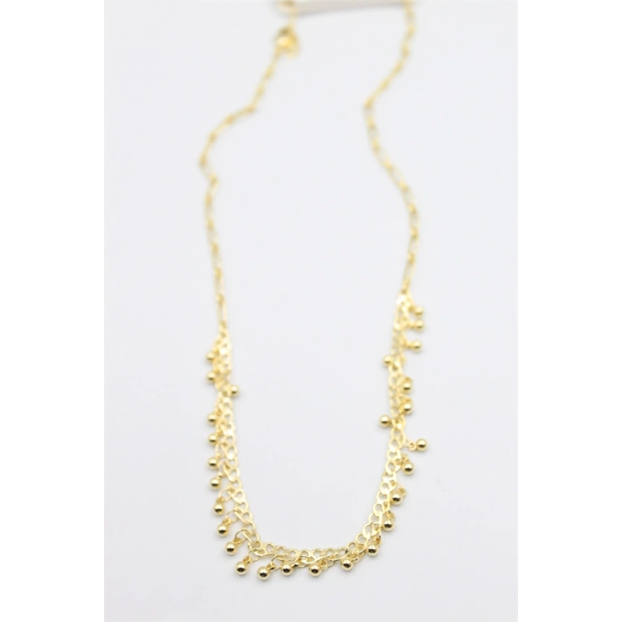 Top Sallantılı Kolye - Altın