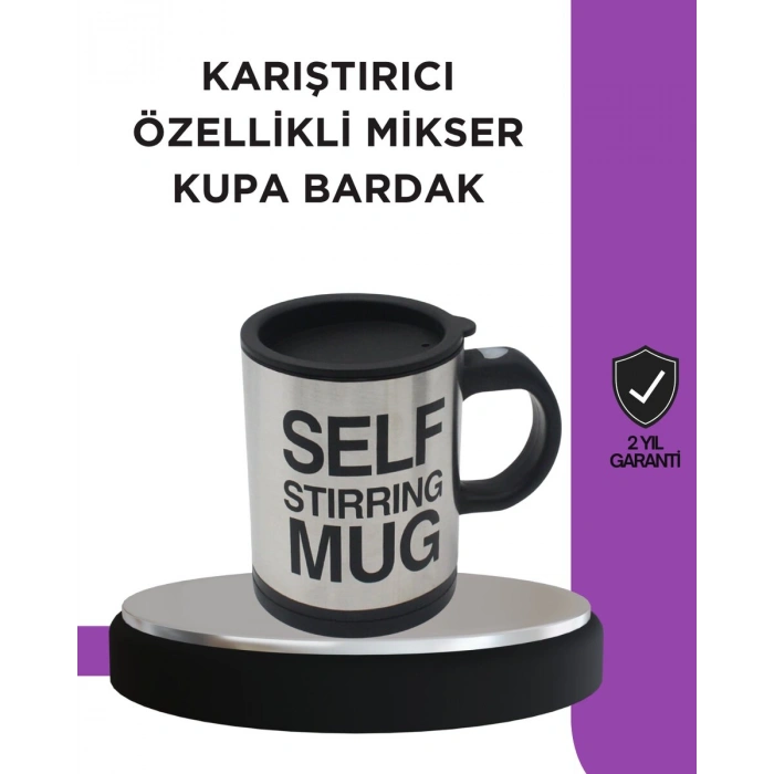 Toz İçecekler İçin Hızlı Karıştırma Özellikli Termos Kupa