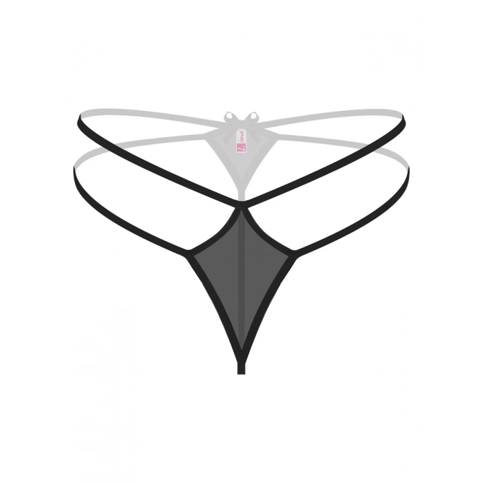  Transparan Siyah Fantazi Külot String