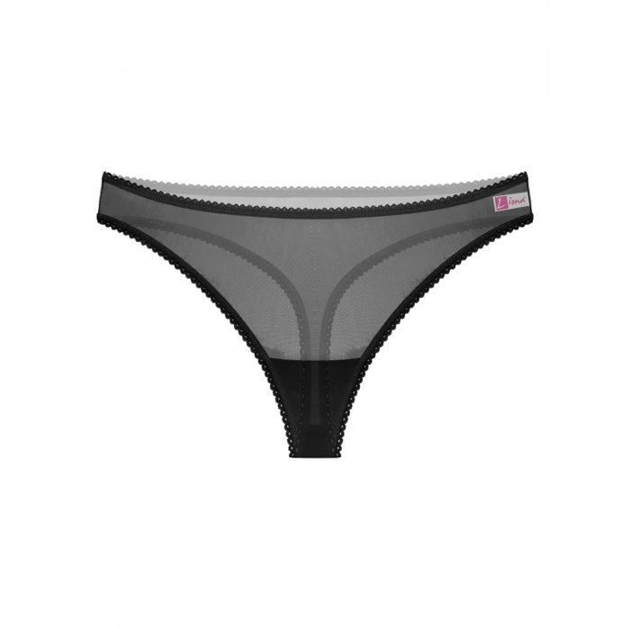  Transparan Siyah Kadın Fantazi Külot Tanga