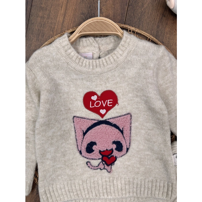 TRİKO TAKIM LASTİKLİ PAÇA, PAMUKLU, DESENLİ, MEVSİMLİK, GÜNLÜK, KIZ ÇOCUK & BEBEK  ALT ÜST TAKIM