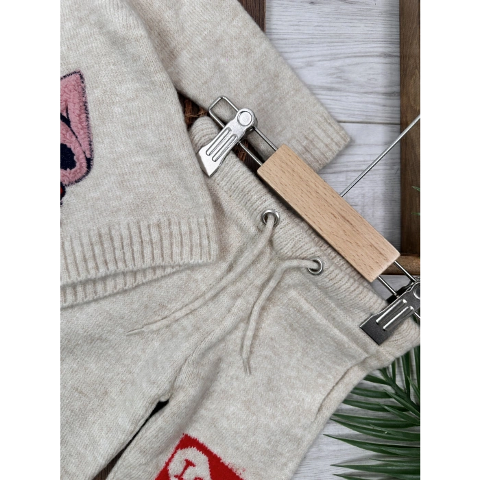 TRİKO TAKIM LASTİKLİ PAÇA, PAMUKLU, DESENLİ, MEVSİMLİK, GÜNLÜK, KIZ ÇOCUK & BEBEK  ALT ÜST TAKIM