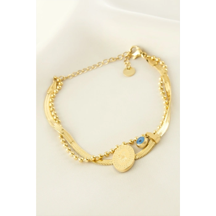 Tuğra İtalyan Zincir Çelik Bileklik