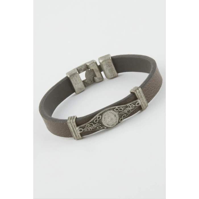 Tuğra Suni Deri Bileklik