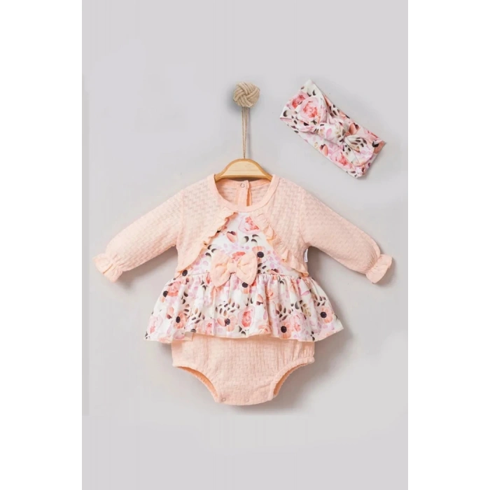 TULUM PEMBE YENIDOGAN PAMUKLU, MEVSİMLİK, KIZ ÇOCUK & BEBEK LASTİKLİ **** DESENLİ TULUM