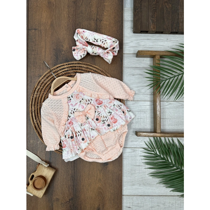 TULUM PEMBE YENIDOGAN PAMUKLU, MEVSİMLİK, KIZ ÇOCUK & BEBEK LASTİKLİ **** DESENLİ TULUM