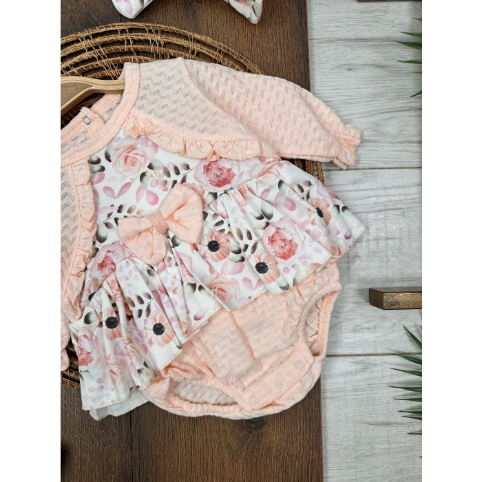 TULUM PEMBE YENIDOGAN PAMUKLU, MEVSİMLİK, KIZ ÇOCUK & BEBEK LASTİKLİ **** DESENLİ TULUM