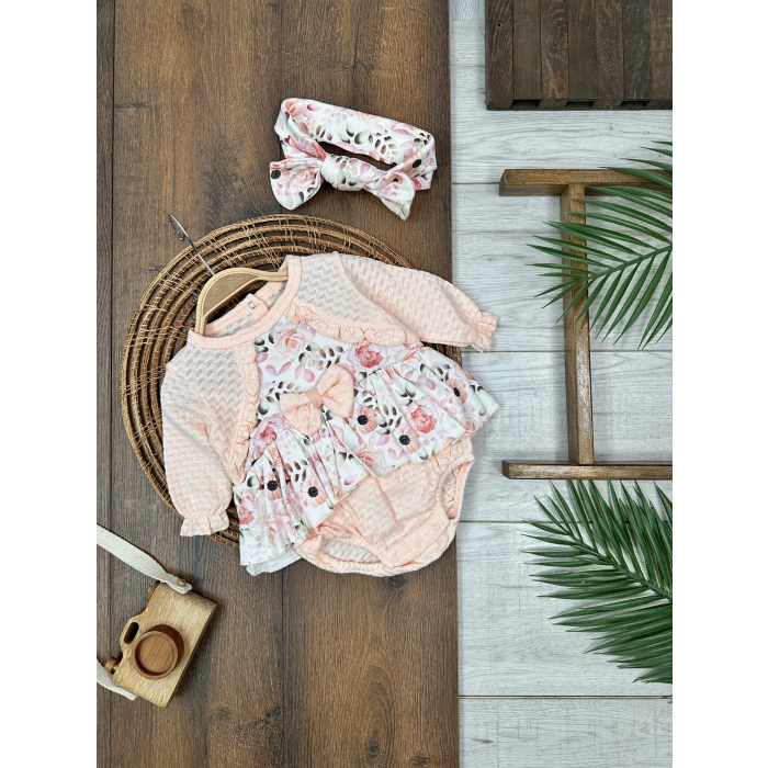 TULUM PEMBE YENIDOGAN PAMUKLU, MEVSİMLİK, KIZ ÇOCUK & BEBEK LASTİKLİ **** DESENLİ TULUM