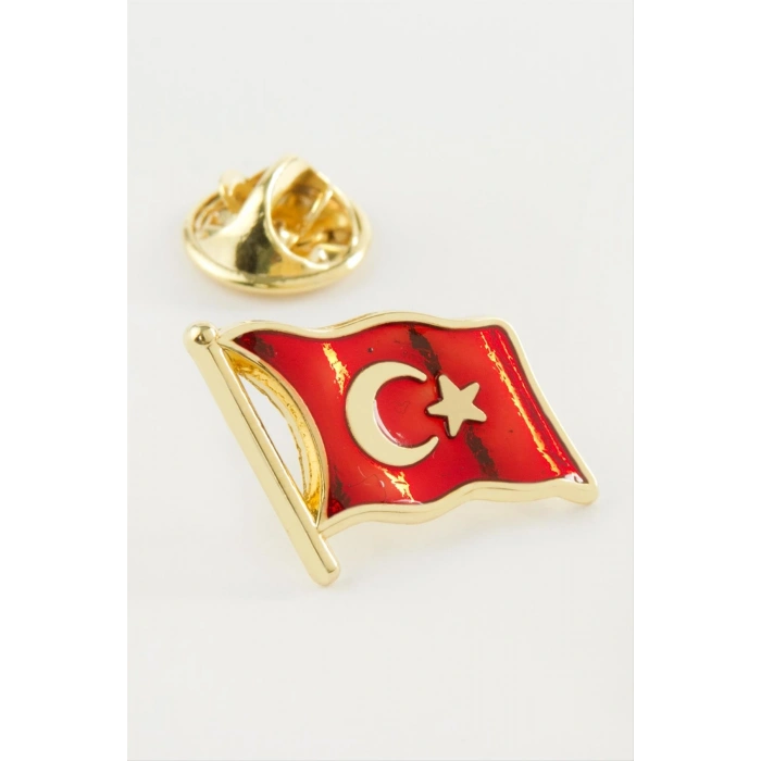 Türk Bayrağı Yaka Rozet