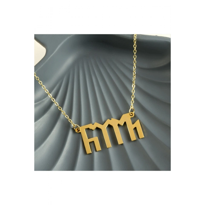 Türk Yazılı Uçlu Kolye