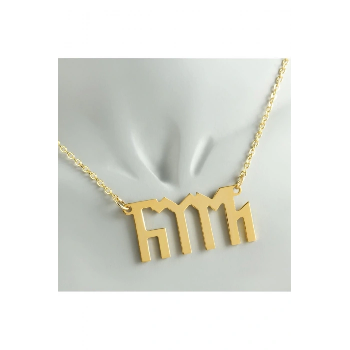 Türk Yazılı Uçlu Kolye