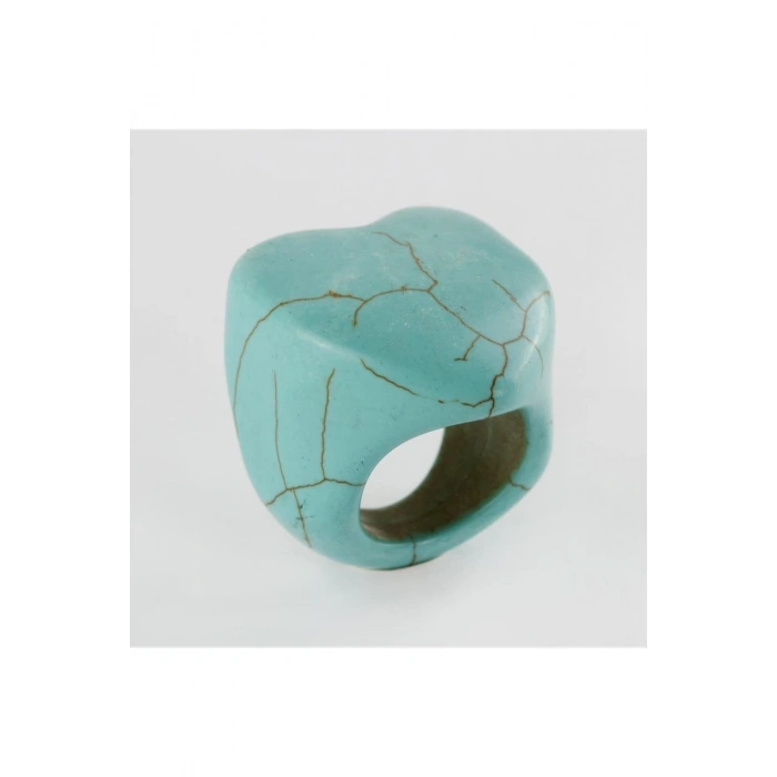 Turkuaz Doğaltaş Yüzük