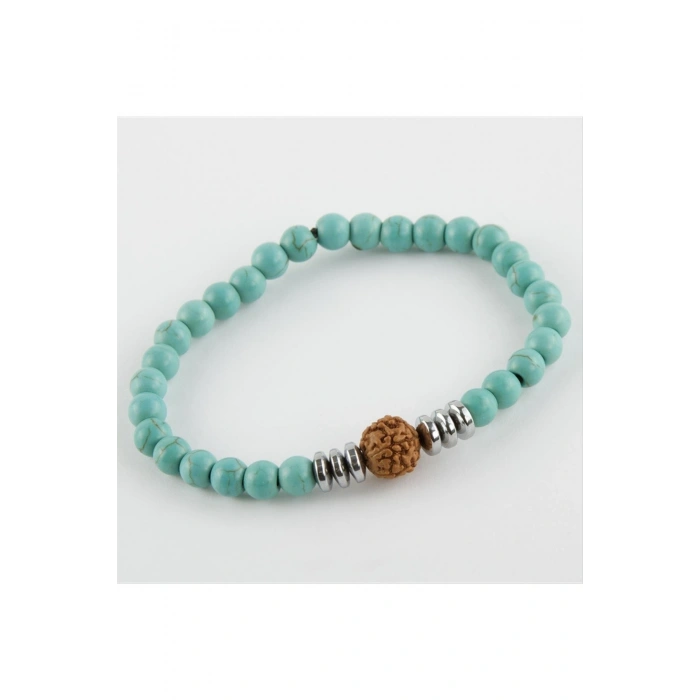 Turkuaz Lav Doğaltaş Bileklik