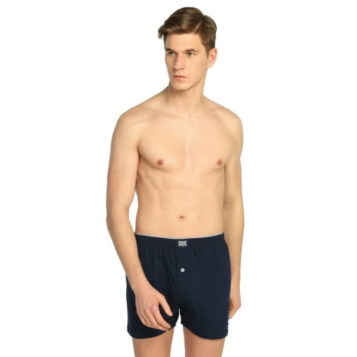 Tutku 0117 Erkek  Penye Düz Boxer